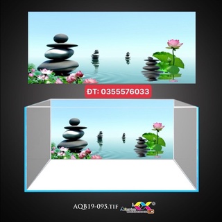 Tranh 3D dán bể cá siêu đẹp và sang, có keo sẵn trên bề mặt, đa dạng mẫu mã và kích thước