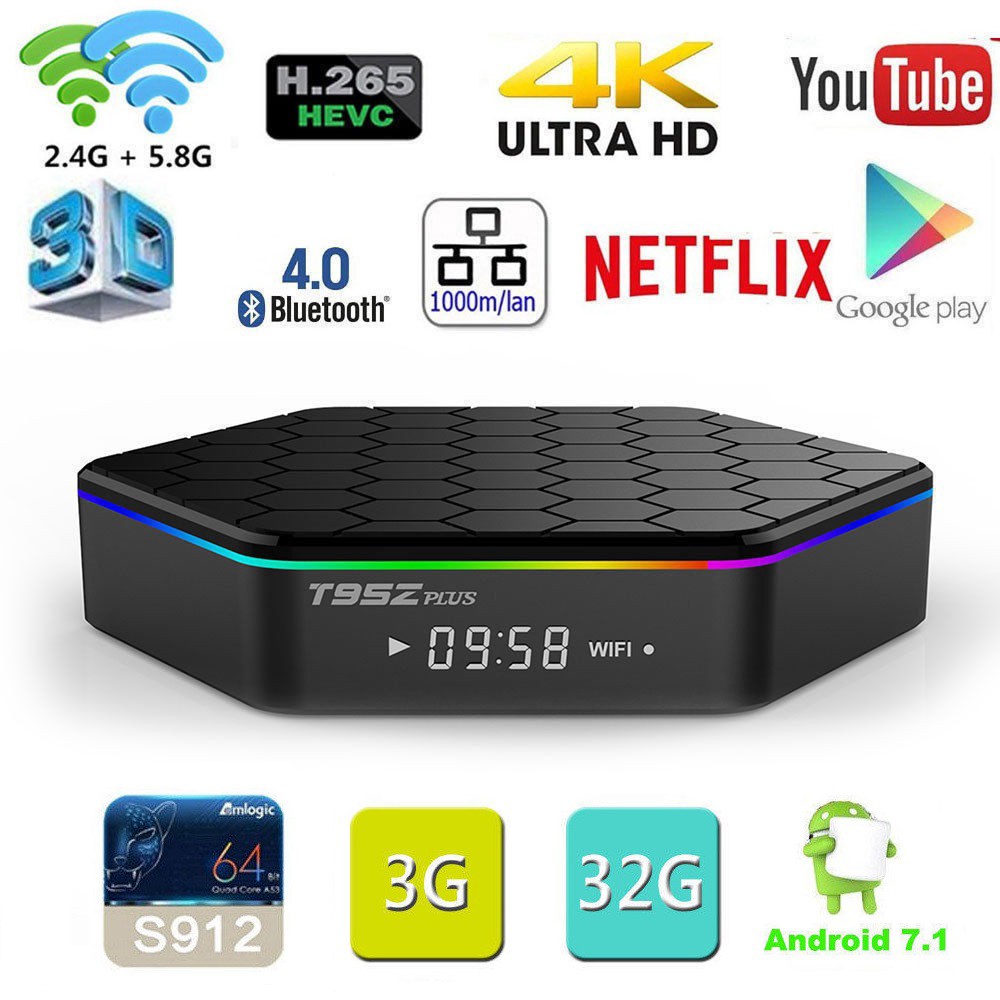 Tivi Box T95Z PLUS Ram 3GB - Rom 32GB CPU 8 Nhân