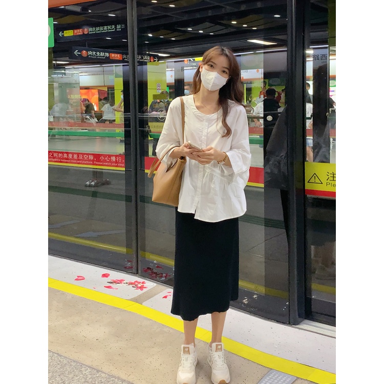 Áo Sơ Mi Trắng Dáng Rộng Thiết Kế Độc Đáo Thời Trang Mùa Hè Cá Tính Cho Nữ