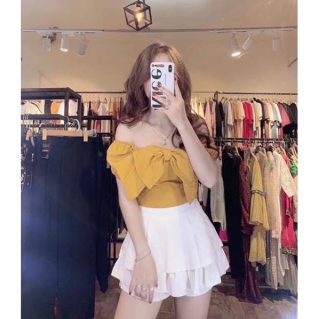 CHÂN VÁY 2 TẦNG DẬP LY KHÓA LỆ 3 MÀU ĐEN/TRẮNG/HỒNG THỜI TRANG BANAMO FASHION CHÂN VÁY 2 TẦNG DẬP LY 537 | BigBuy360 - bigbuy360.vn