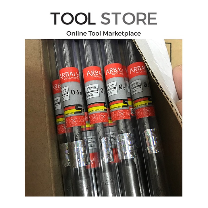 Mũi khoan bê tông 4 cạnh ARBALEST Ø 6 8 10 12 mm