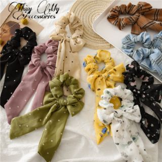 Cột tóc vải nơ scrunchies- Thùy My Accessories