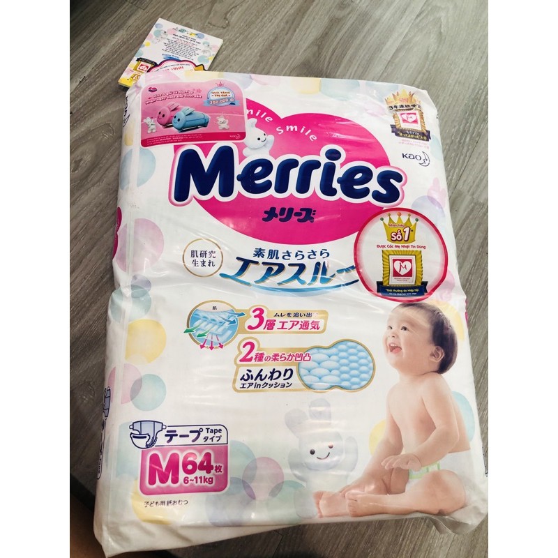 BỈM DÁN MERIES SIZE M 64 MIẾNG