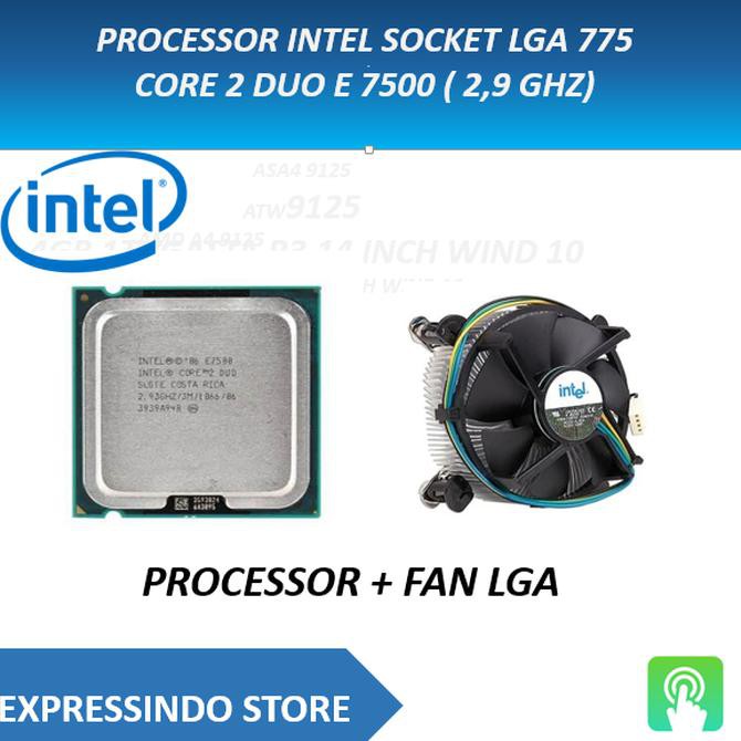 Ổ Cắm Xử Lý Intel Cho Lga 775 Core 2 Duo E 7500 (2.9 Ghz) 1512