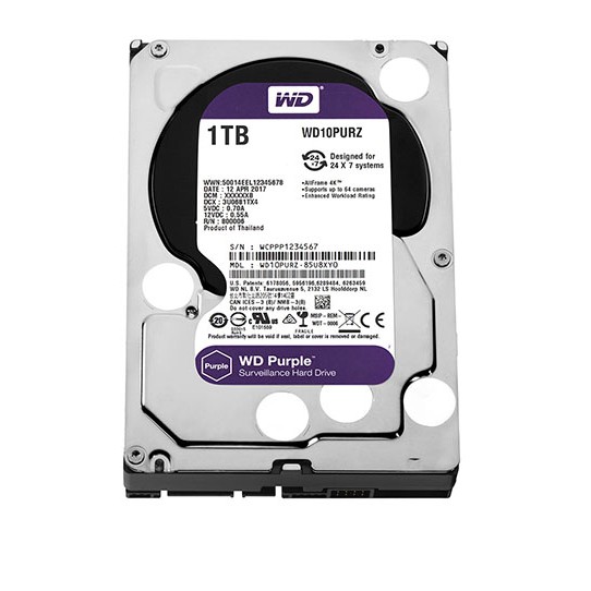 [RẺ NHẤT SHOPEE] Ổ Cứng HDD Western Purple 1TB Dòng Chuyên Dụng Camera