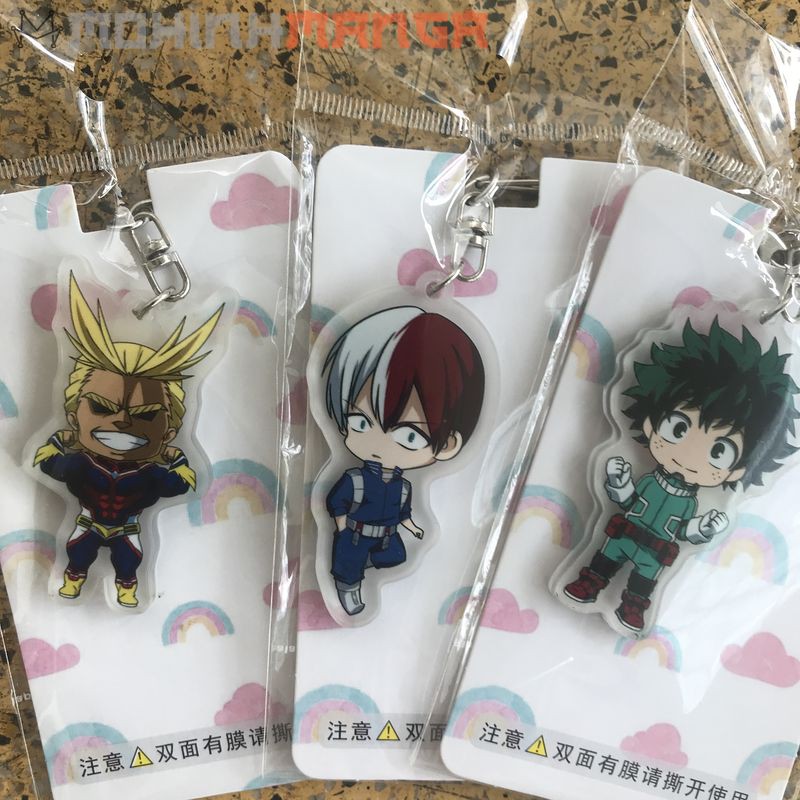 [CÓ QUÀ] Móc khoá My hero academia học viện siêu anh hùng Midoriya Izuku Bakugo Katsuki Todoroki Shoto All Might Acrylic