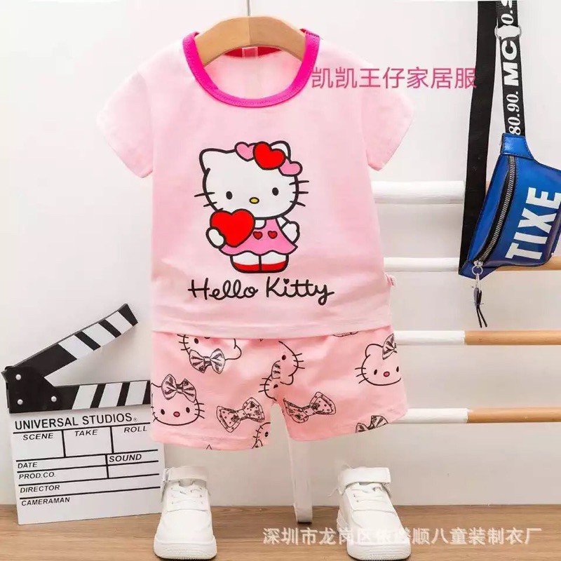 Bộ cotton bé trai bé gái xuất hàn