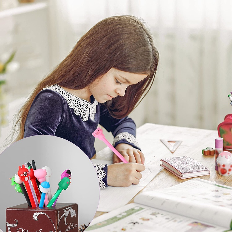 Bút Mực Gel Hình Thú Hoạt Hình Dễ Thương Cho Học Sinh/Văn Phòng