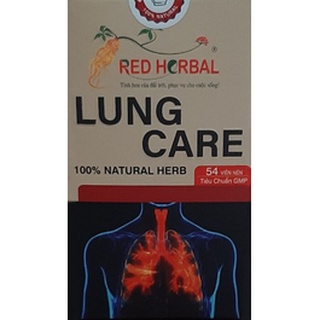 Thải độc phổi, hỗ trợ giảm ho, giảm đờm, giảm đau rát họng, khàn tiếng Lung care 54 viên