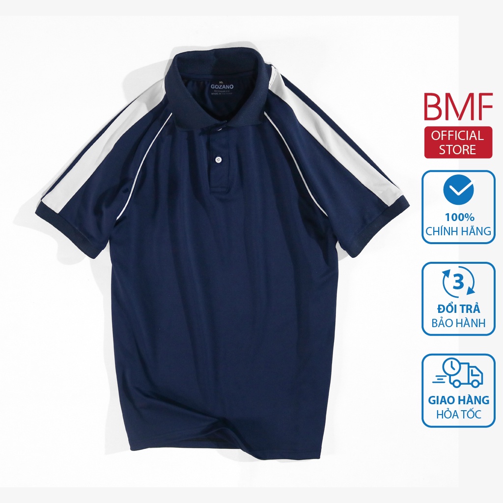 Áo phông Polo nam cổ bẻ phối màu cao cấp chất vải cotton CVC, nam tính, sang trọng, thanh lịch