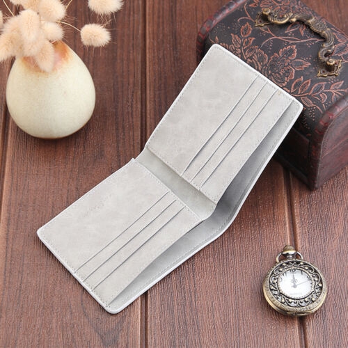 ➤♕❀❤Men´s Leather Bifold ID Card Holder Purse Wallet Billfold Handbag Slim Clutch