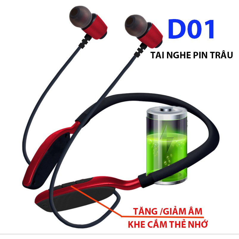 TAI NGHE THỂ THAO CAO CẤP D01, CÓ HỔ TRỢ THẺ NHỚ