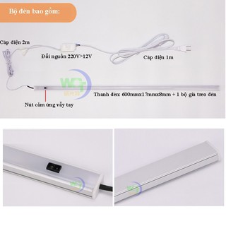Bộ 2 đèn led vẫy tay lắp đặt tủ bêp 900mm