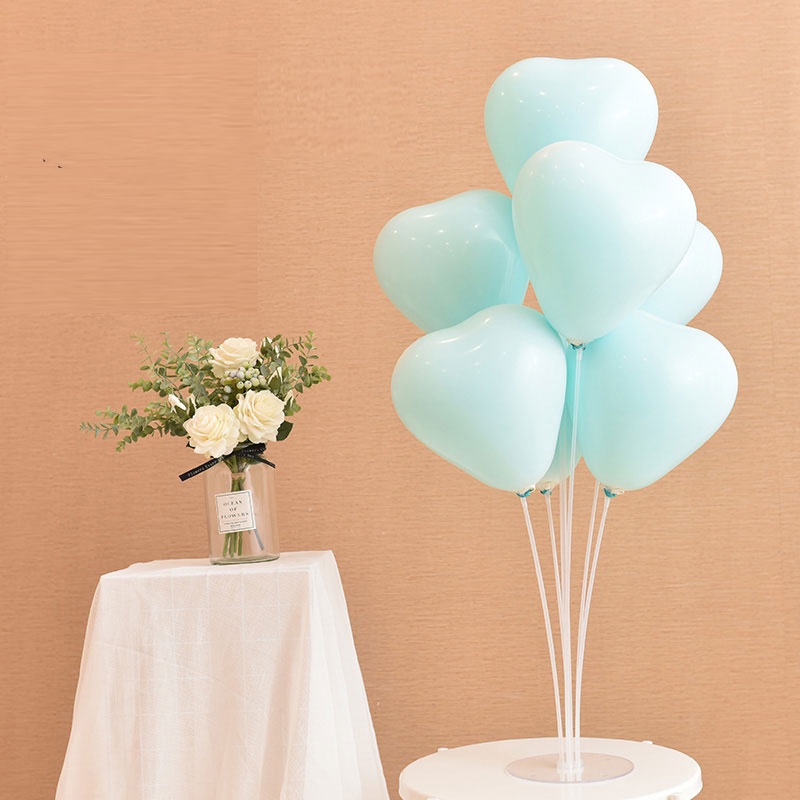 Set 50 Bong Bóng 12 Inch Trái Tim Hồng Macaron Trang Trí Tiệc Cưới/Sinh Nhật