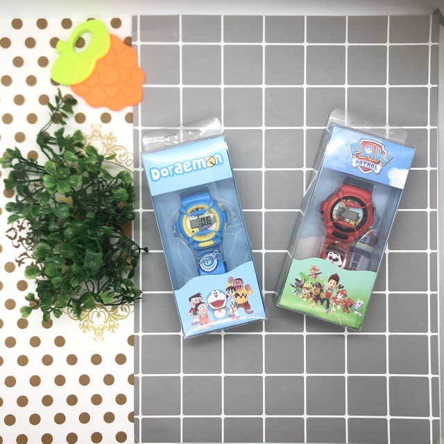 Đồng hồ điện tử hoạt hình chạy pin đeo tay cho bé - Tặng kèm pin | BigBuy360 - bigbuy360.vn