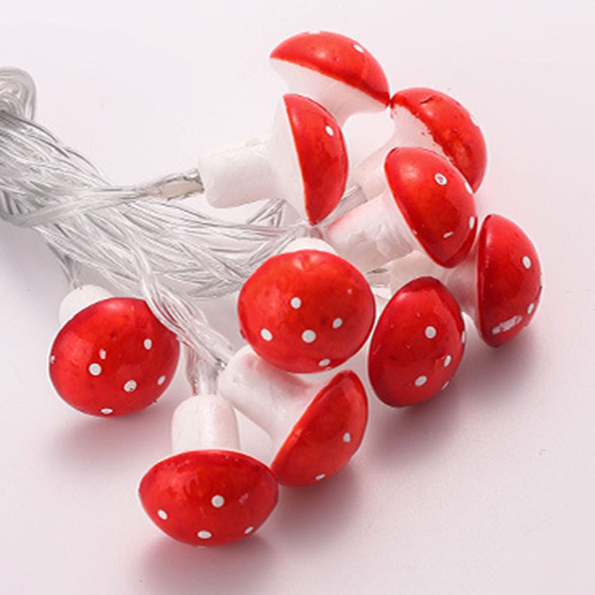 2/3M Mushroom Shape Wire String Light / Waterproof Battery Operated Led Lights for Christmas Wedding New Year Decoration