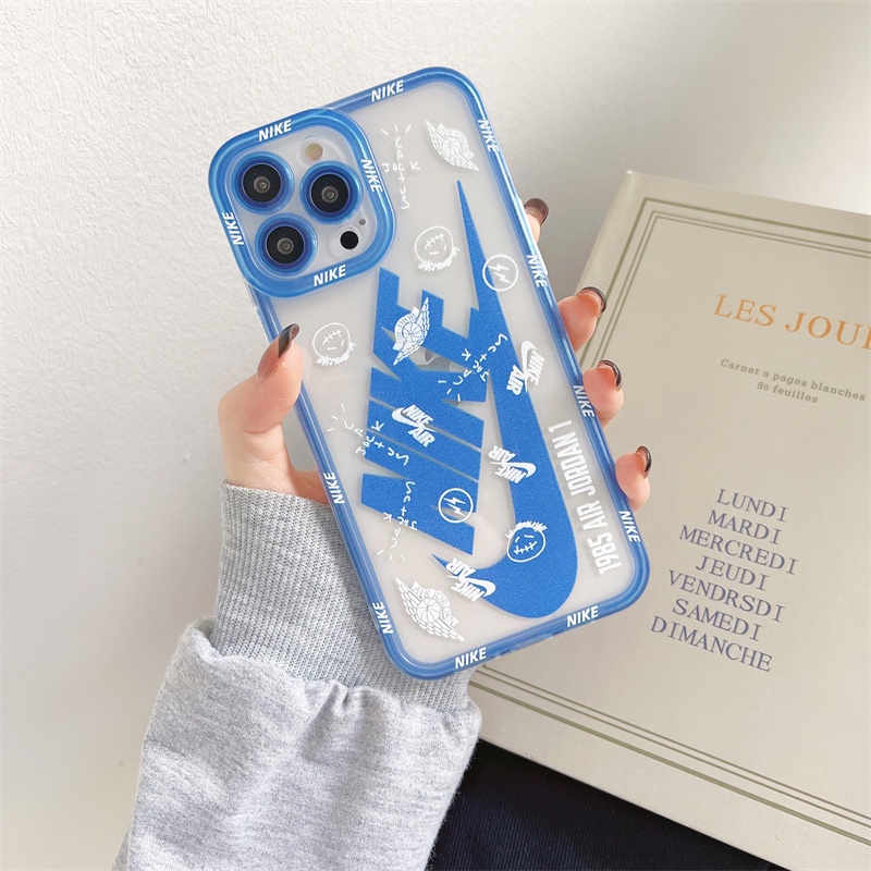 Ốp điện thoại in logo Nike thời trang cho iPhone 11 12 Pro Max 7 8 PlusX XS MAX XR 13 Pro max