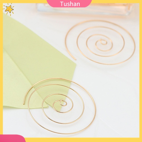 Bông Tai Mạ Vàng / Bạc Hình Xoắn Ốc Cho Nữ