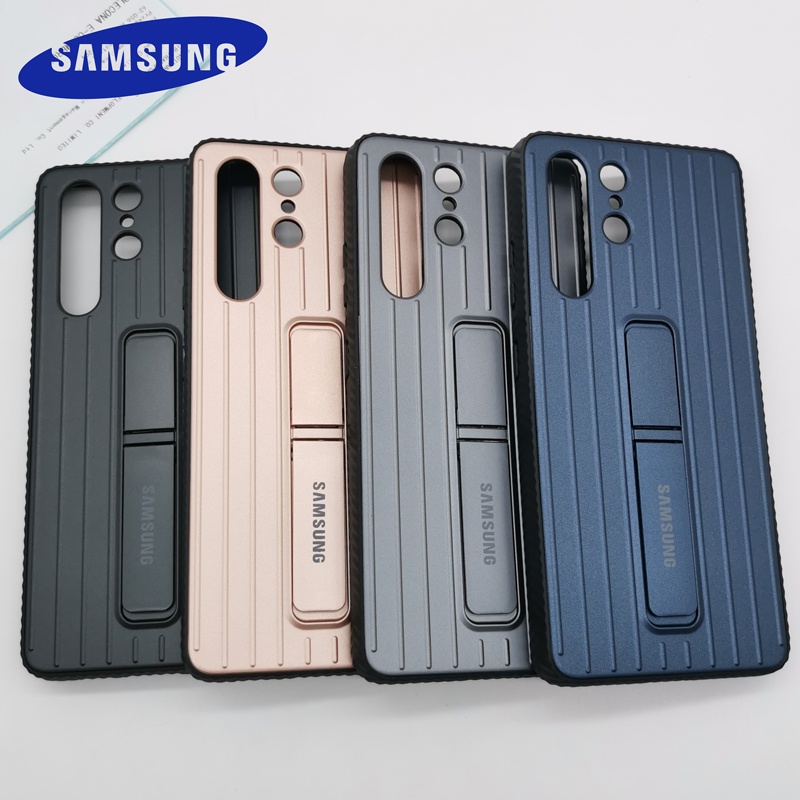 Ốp Điện Thoại Kiểu Áo Giáp Có Giá Đỡ Cho SAMSUNG Galaxy S21 Ultra 5G S21