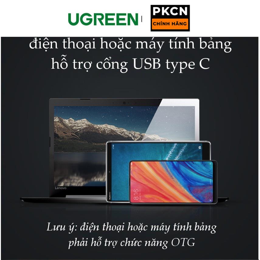 Cáp USB type C hỗ trợ chức năng OTG dài 15cm UGREEN US154 30702