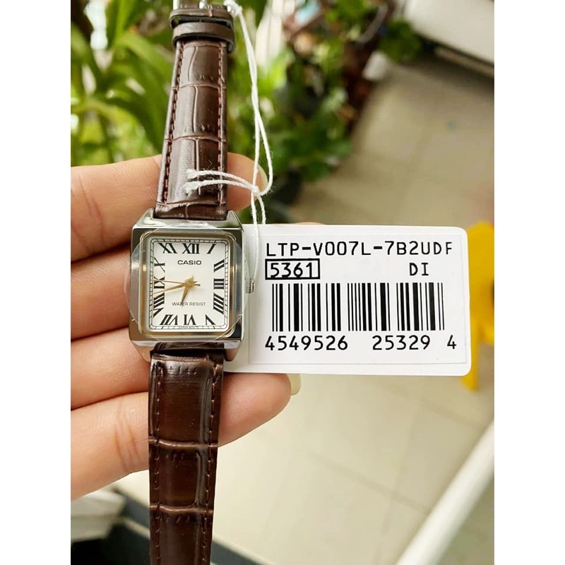 Đồng Hồ Casio Nữ LTP-V007L-7B2UDF Dây Da Màu Nâu - Mặt Số La Mã