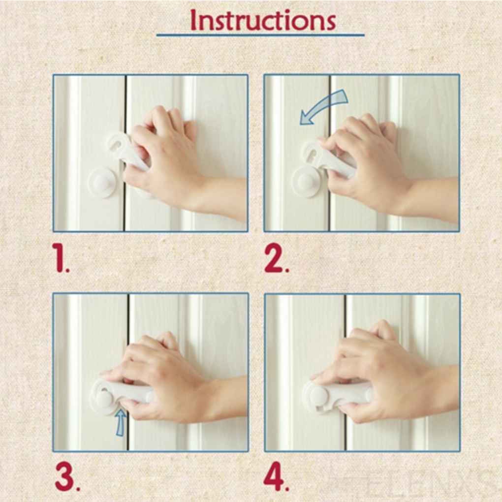 Khóa cửa tủ bằng nhựa an toàn cho bé