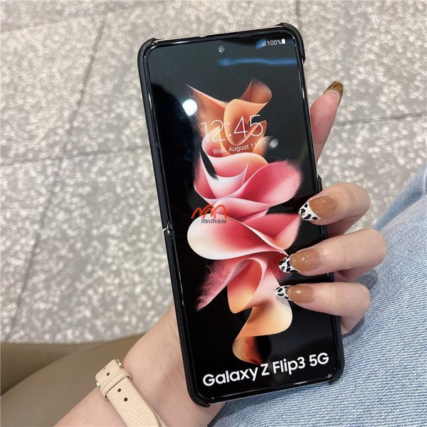 Ốp Lưng Da Kiểu Thom Browne Samsung Z Flip 3