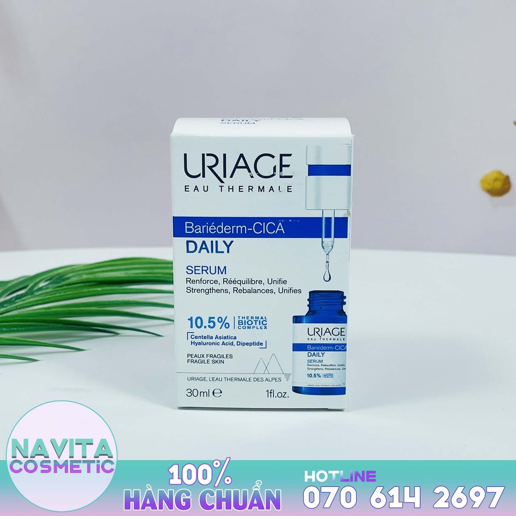 Serum B5 Uriage Bariederm CicaDaily Serum 30ml, Phục hồi da tổn thương hàng ngày