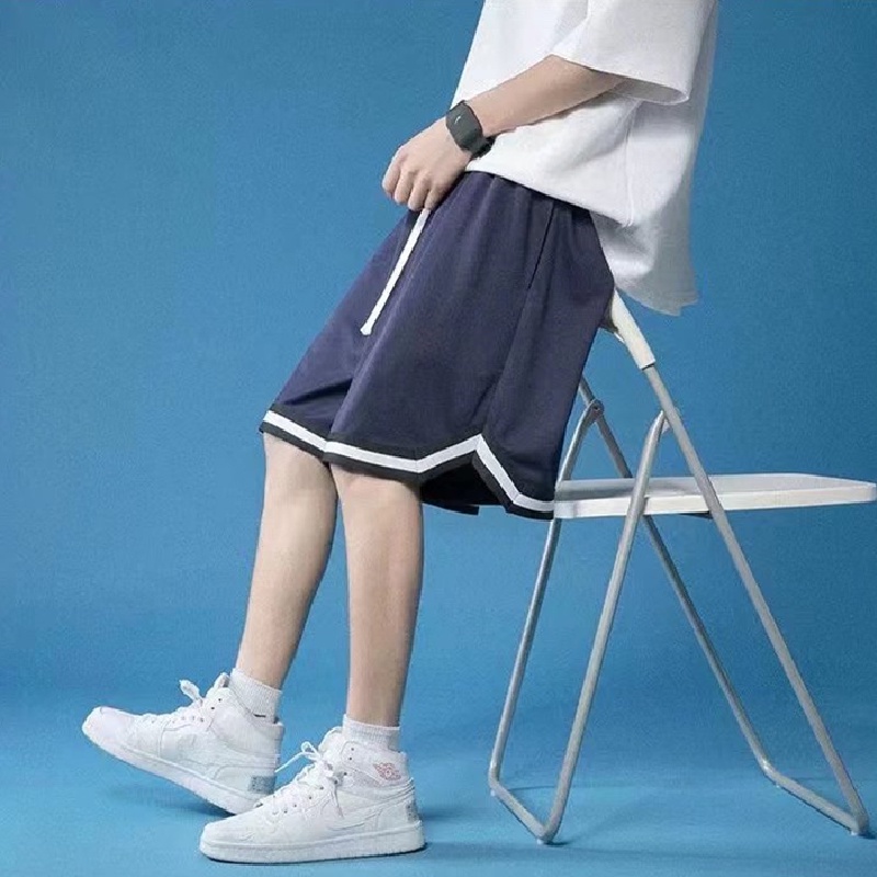 Quần Short Thể Thao Ống Rộng In Họa Tiết Phong Cách Hàn Quốc Dành Cho Nam