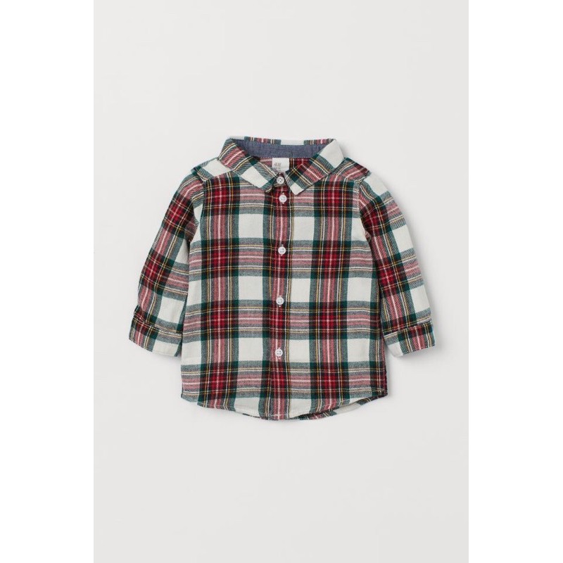 [KIDDO] Áo sơ mi đỏ sọc trắng H&amp;M