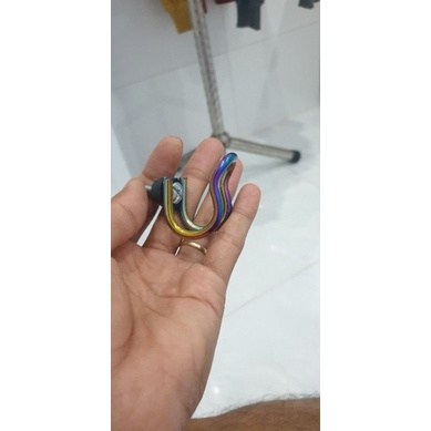 Mốc titan 7 màu treo đồ chử U cực đẹp cho các dòng xe tặng kèm ốc bắt.