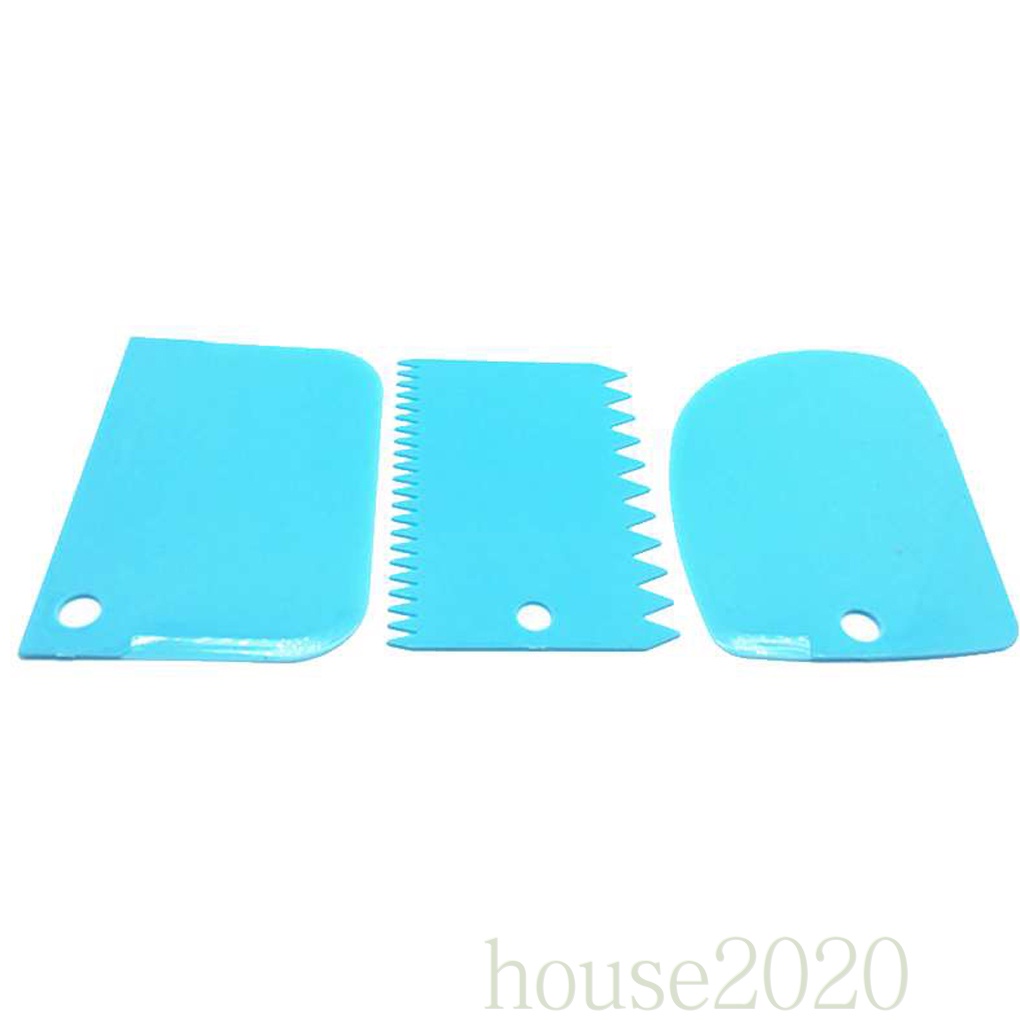 Bộ 3 Dụng Cụ Làm Bánh Kem Bằng Nhựa Nhiều Màu Sắc Đa Năng Có Thể Tái Sử Dụng Diy 2020