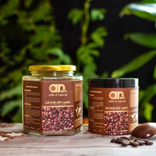 CÀ PHÊ ĐEN SẤY LẠNH NGUYÊN CHẤT AN COFFEE – Hũ 120g và 220g