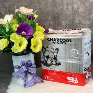 Tã lót chuồng cho chó mèo siêu thấm,khử mùi Charcoal Pet Sheets than hoạt tính