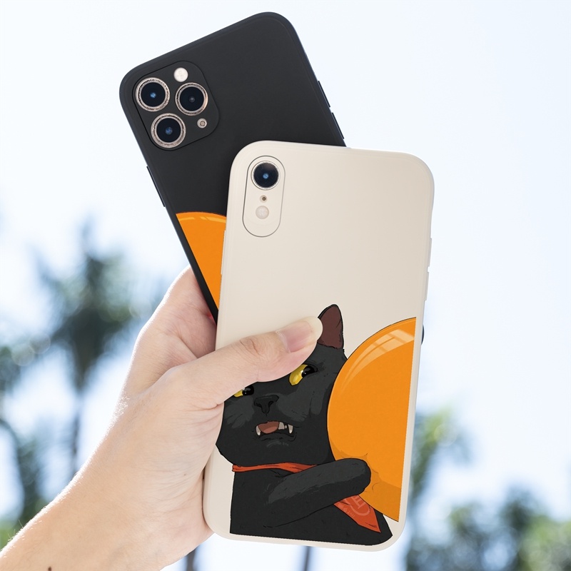 Ốp lưng iphone Ốp điện thoại mềm Suntaiho cho IPHONE 13 12 11 PRO MAX X XR XS 7 8 PLUS in hình cô mèo