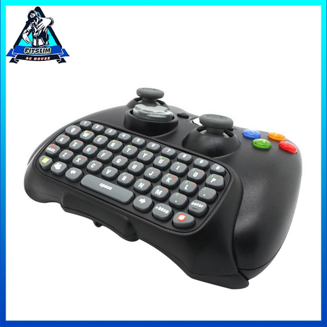 Bộ điều khiển không dây Messenger Trò chơi Bàn phím Bàn phím ChatPad cho XBOX 360 Black