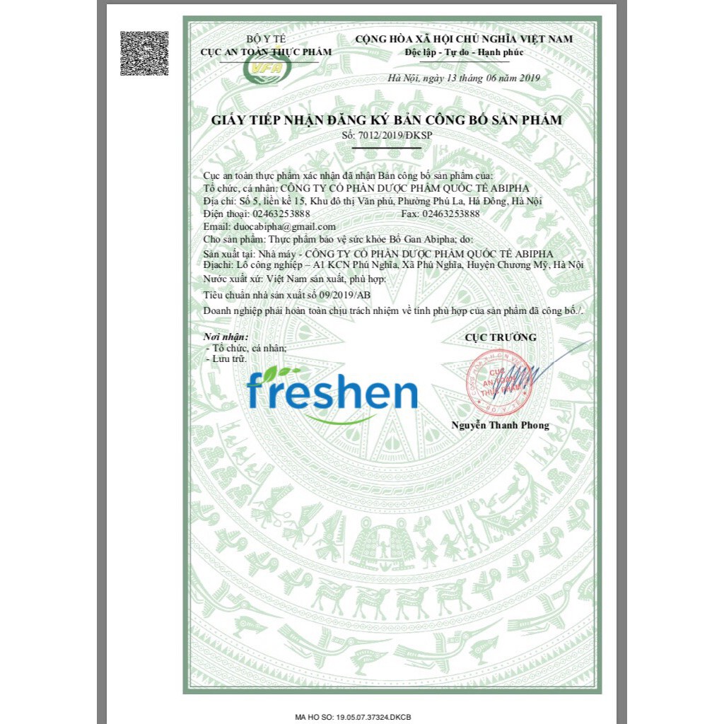 [Hộp 5 vỉ x 10 viên] BỔ GAN ABIPHA  - Tăng cường chức năng gan, giải độc gan