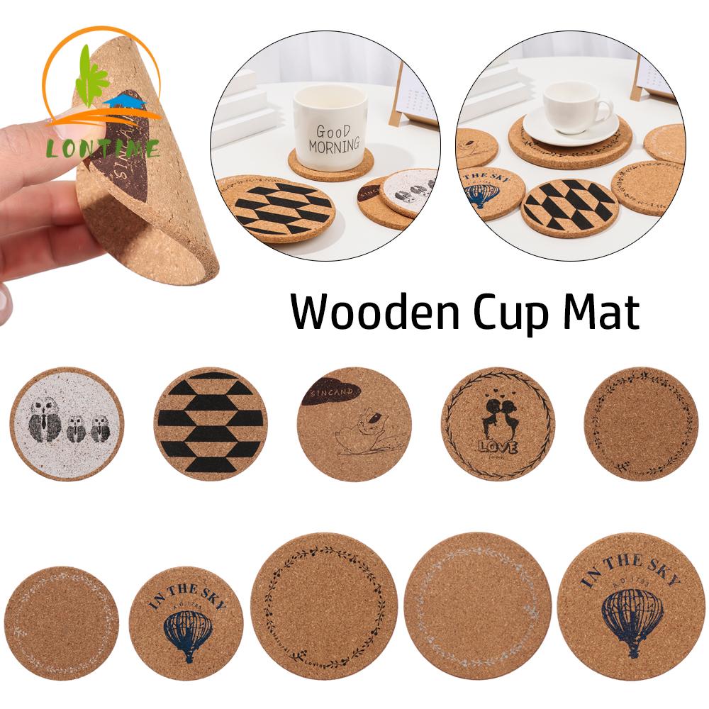lontime Durable Anti-hot Heat Pad Saucepan Pad Wooden Cup Mat Kitchen Heat Resistant Accessories