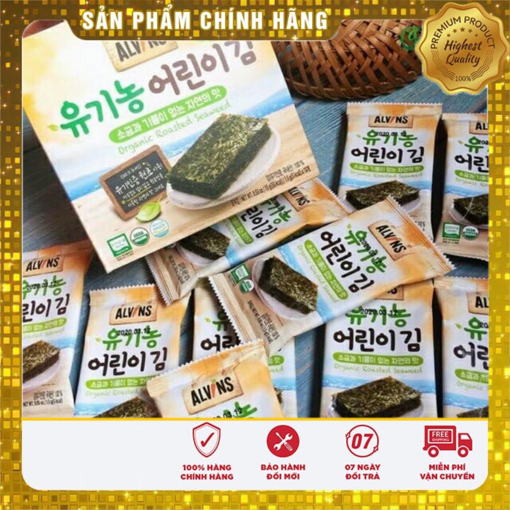 Rong Biển Tách Muối Ăn Liền ORGANIC ALVIN date 2022/07