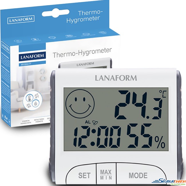Nhiệt ẩm kế đo nhiệt độ phòng Lanaform LA120701 (bảo hành 2 năm)