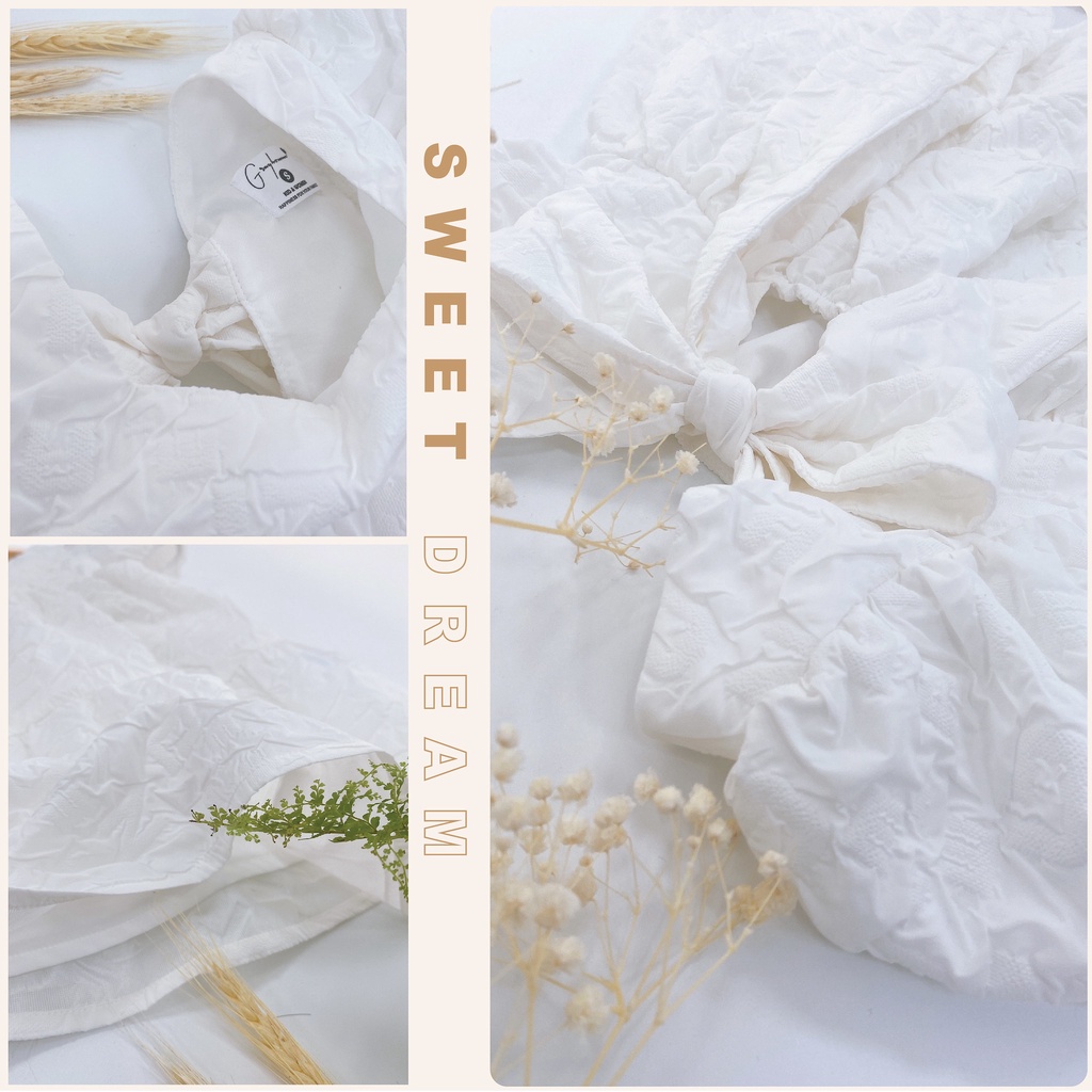 Váy Công Chúa Bé Gái GRAYHOMME Một Nơ Sau Lưng, chất Thô cotton thoáng mát thấm hút tốt (VK003)