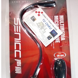 Míc nói chuyện Microphone SENIC SM-008 - Chuẩn 3.5 mm (3 điểm cực) - Cáp dài hơn 2 M