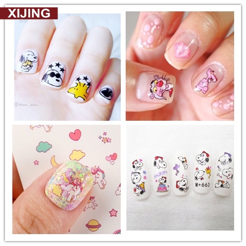 Sticker mới dùng dán móng tay họa tiết hoạt hình dễ thương cho bé