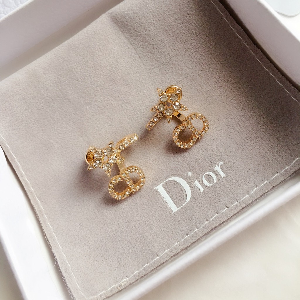 DIOR Bông Tai Thời Trang Hình Ngôi Sao Năm Cánh
