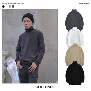 Áo nỉ nam nữ cổ lọ basic AD8210 by COCCACH