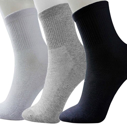 Set 5 đôi vớ thể thao cotton giữ ấm thời trang