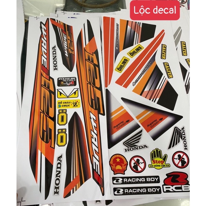 ❌Tem Rời Wave 110cc Mẫu 125 Đủ Màu Mới Hot V1❌