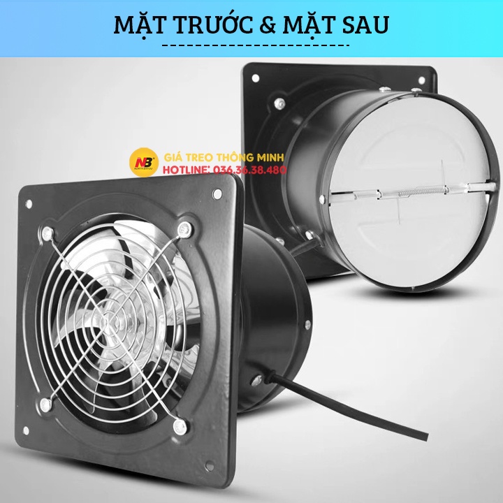 Quạt Hút Mùi Nhà Vệ Sinh , Nhà Bếp , Phòng Ngủ - Quạt Hút Thông Gió FD 100 / FA 100 - 20W / Sức Gió 140 m3/h