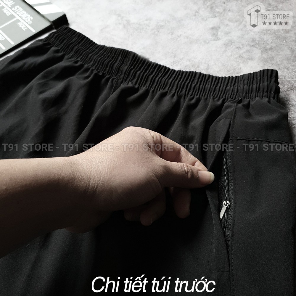 Quần đùi nam thể thao - Quần short nam ống rộng, vải gió, thoáng mát - Phong cách thời trang và trẻ trung