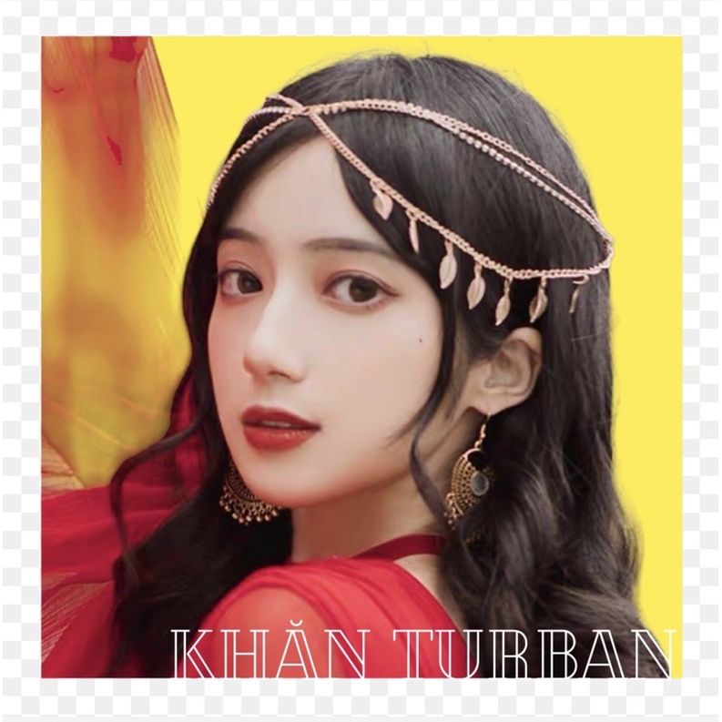 Bờm tóc bohemian - Vòng đội đầu head chain boho style - Khăn turban